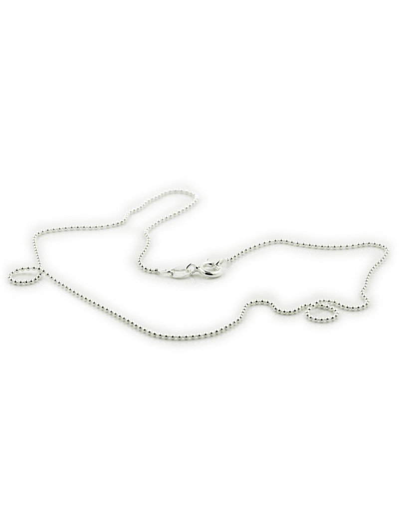 Cadena de plata pulida