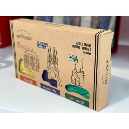 Pack de 3 savons artisanaux Gaudí Barcelona