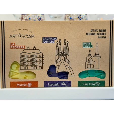 Pack 3 jabones artesanales Gaudí Barcelona