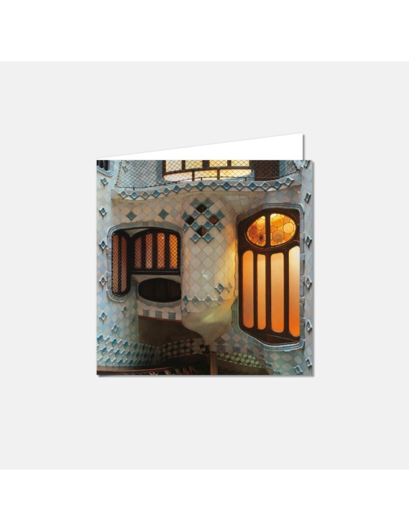 Postal del pati interior de la Casa Batlló