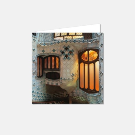 Postal del pati interior de la Casa Batlló