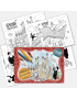 Pack 8 Postales Gaudí para colorear