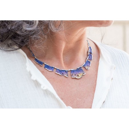 Pendentif émail moderniste grand