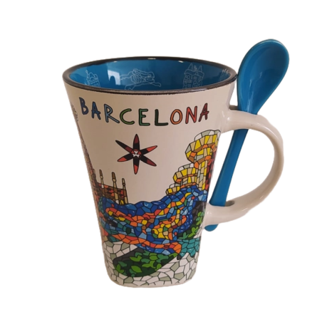 Mug with spoon Trencadís