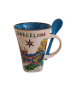 Mug con cucharilla Trencadís