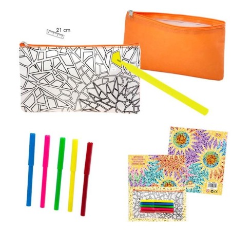 Gaudí Multicolor Coloring Pencil Case