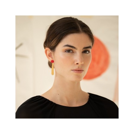 Long Golden Earrings Miró Jewelry