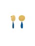 Golden Earrings and Mobile Miró Jewelry Blue