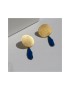 Arracades Daurades i mòbils Miró Jewelry blaves
