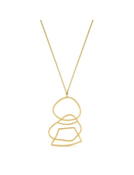 Colgante dorado Miró Jewelry Femme