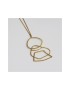 Colgante dorado Miró Jewelry Femme