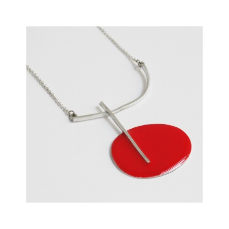 Collaret Plata Miró Jewelry Vermell