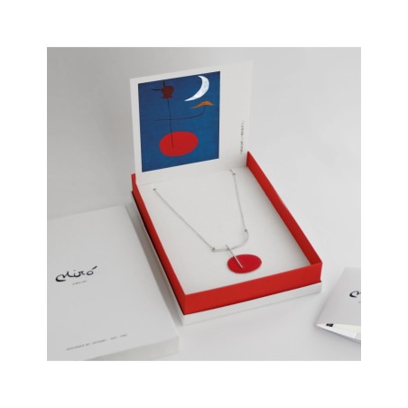 Collaret Plata Miró Jewelry Vermell