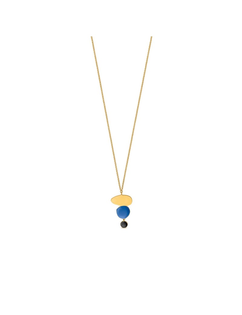 Golden necklace Miró Jewelry Triple