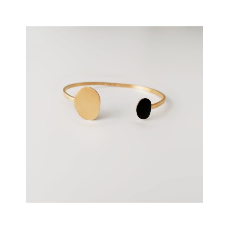 Golden and black Bracelet Miró Jewelry