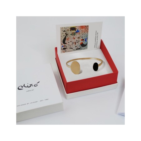 Golden and black Bracelet Miró Jewelry