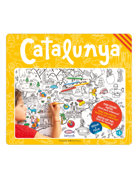 Mapa de Cataluña para colorear