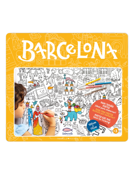 Map of Barcelona for coloring