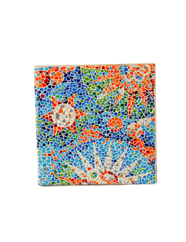 Posavasos cerámica Barcelona Gaudí Soles