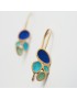 Gaudi Barcelona Fruits hook golden earrings