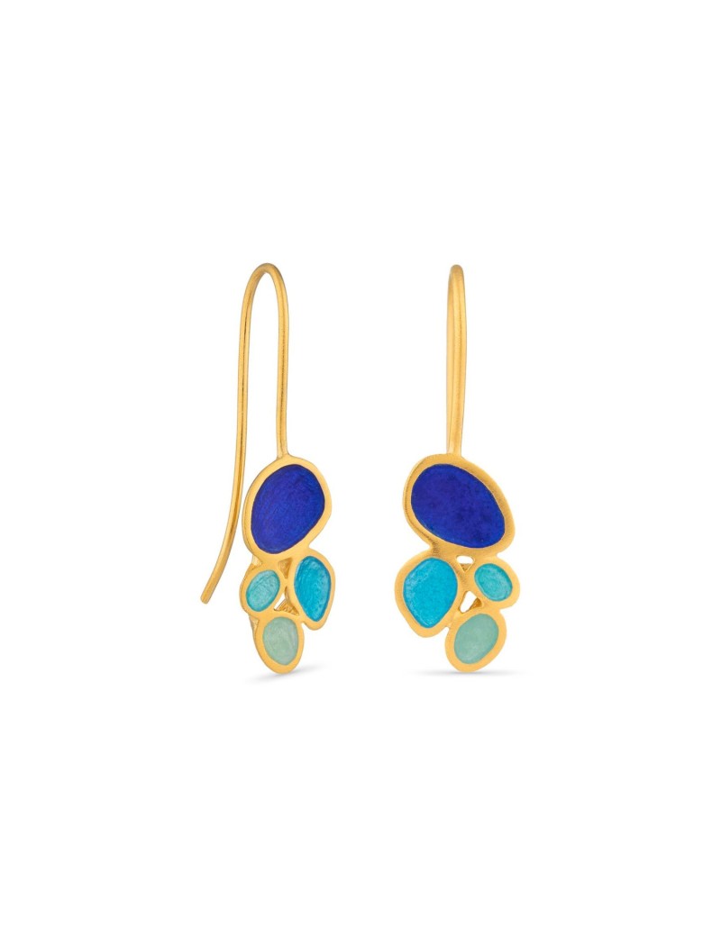 Boucles d’oreilles crochet dorées Gaudí Barcelona Fruits