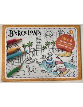 Pack 8 Postals Casa Batlló per pintar