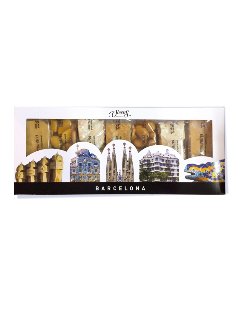 Boîte de 7 Nougats Artisanaux Gaudí Barcelone