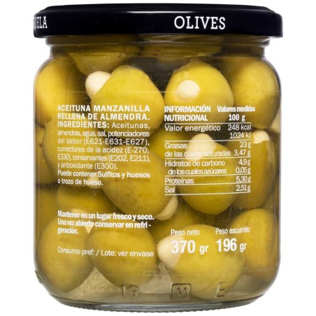 Aceitunas Manzanilla Rellenas de Almendra