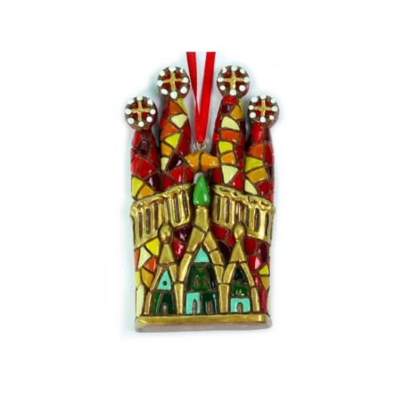 Adorno árbol Navidad Sagrada Familia Gaudí