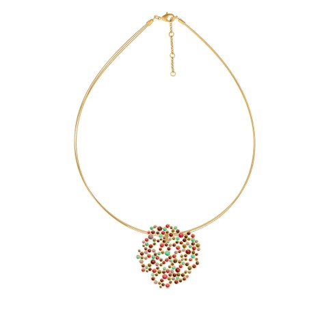 Barcelona Gaudi Colors Golden Necklace