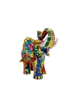 Elefante decorativo estilo Gaudí – Figura de resina pintada a mano