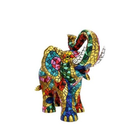 Elefante decorativo estilo Gaudí – Figura de resina pintada a mano