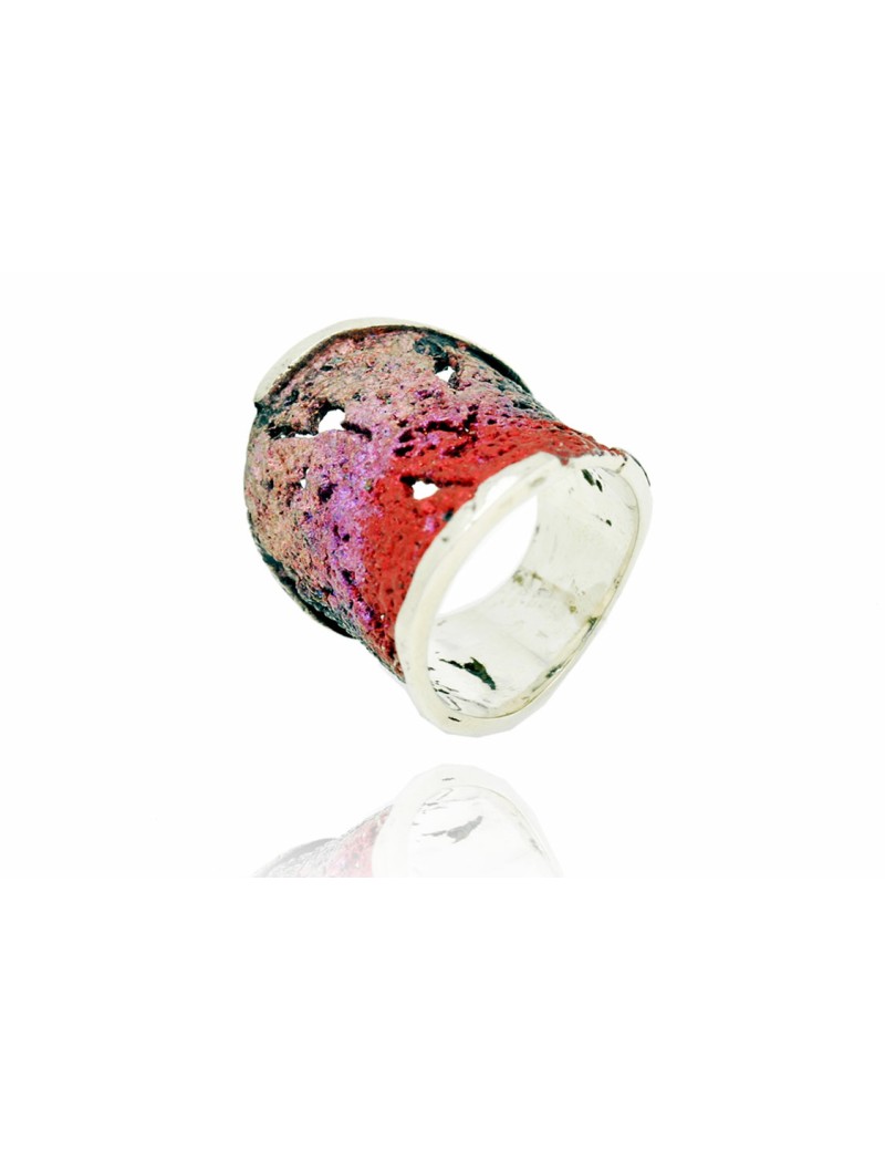 Modernist Enamel Ring