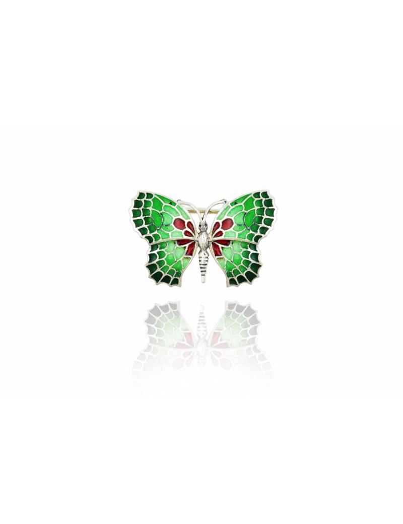 Broche Vert Papillon Gaudí