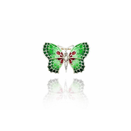 Broche Vert Papillon Gaudí