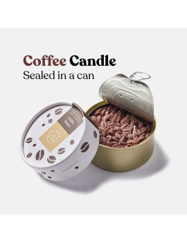Vela de cera vegetal - Granos de café