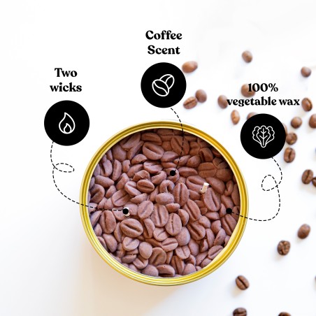 Vegetable Wax Candle - Coffee beans