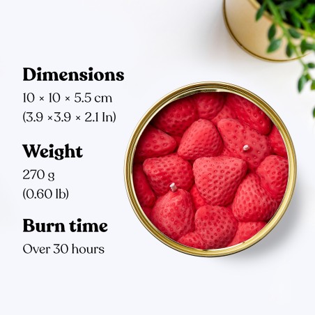 Vegetable Wax Candle - Strawberries