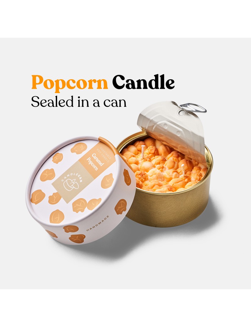 Bougie à la cire végétale - Pop-corn