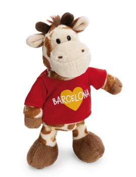 Peluche Girafe Barcelone 20 cm