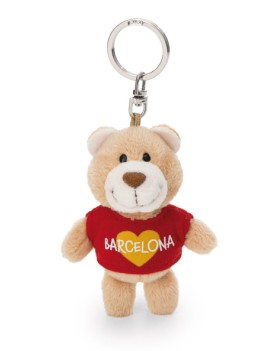 Keyholder Soft Toy Barcelona Beige Teddy Bear