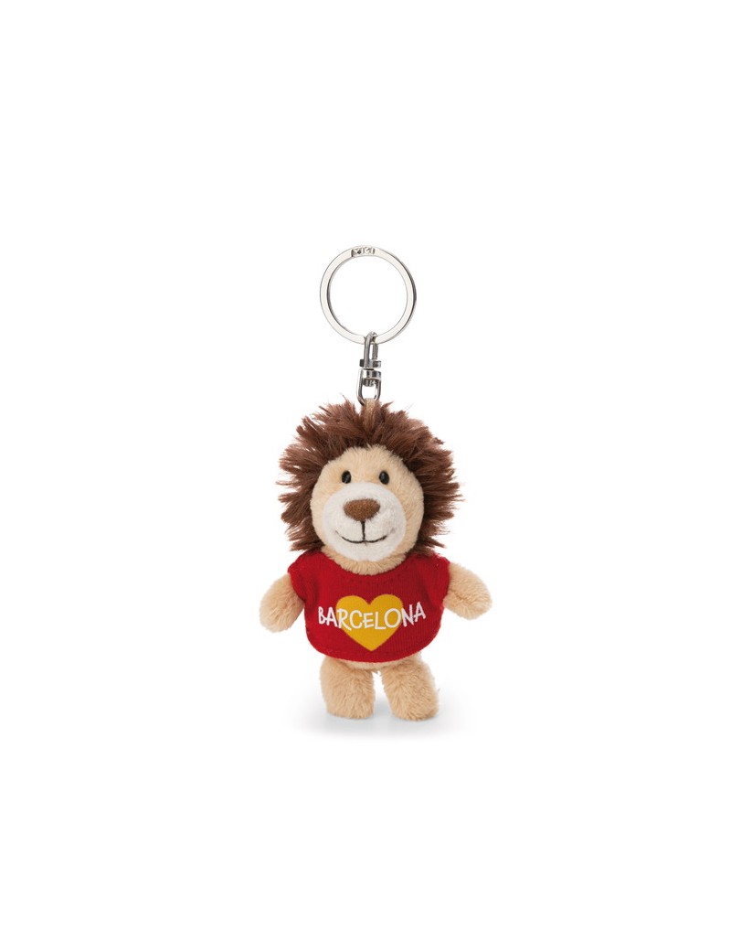 Porte-clés Peluche Lion Barcelone