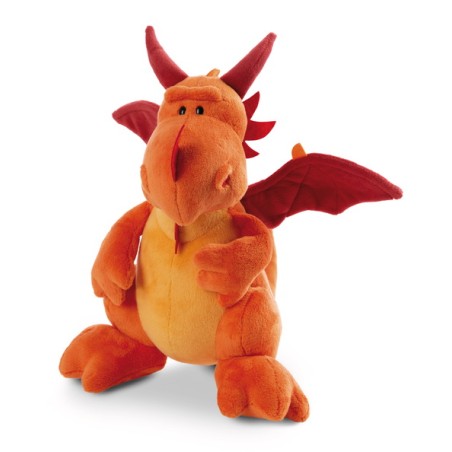 Soft toy Sant Jordi orange dragon