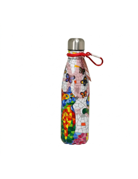 Gaudí Barcelona Trencadís Cat Stainless Steel Thermos Bottle, 500 ml