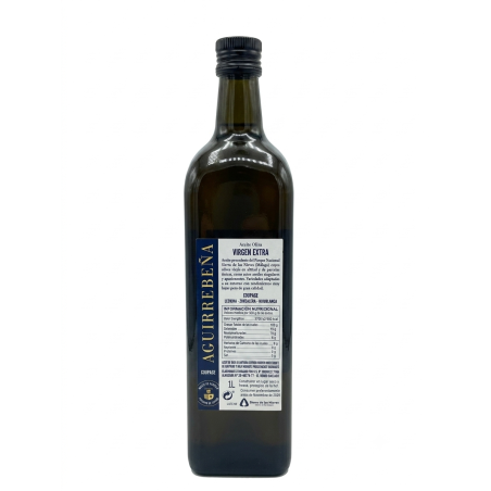 Mélange d'huiles d'olive vierges extra « Aguirrebeña Premium » (1 L) | Véritable huile d'olive vierge extra espagnole