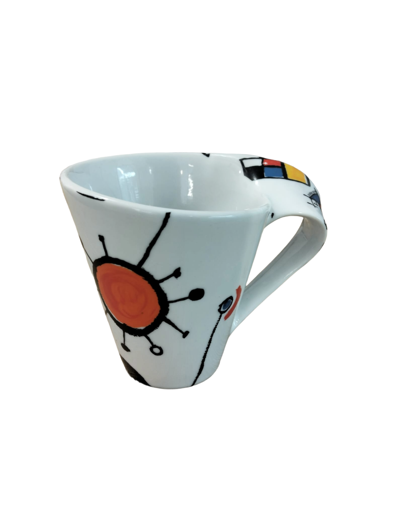 Teo Barcelona Ceramic Mug – Artistic Catalan Surrealist Design