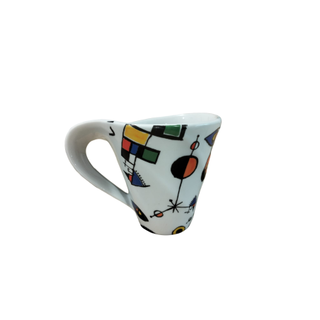 Taza cerámica Teo Barcelona - diseño artístico surrealista catalán