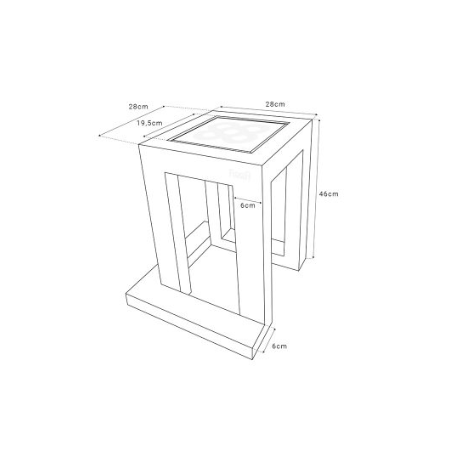 Tabouret au design moderne « Flor de Barcelona »