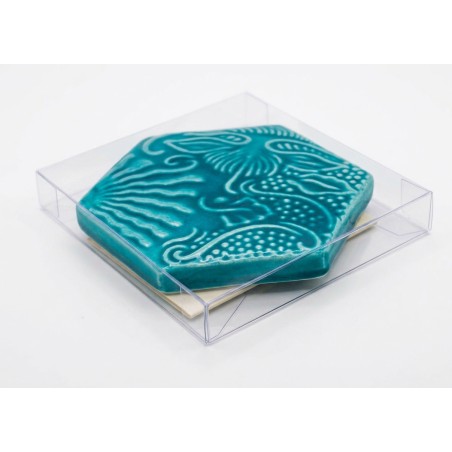 Rajola hexagonal de Gaudí de 10 cm – Souvenir i decoració ceràmica de Barcelona