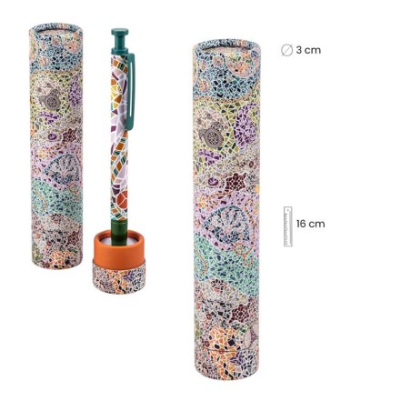 Stylo dans un tube « Gaudí Barcelona » | Souvenir original